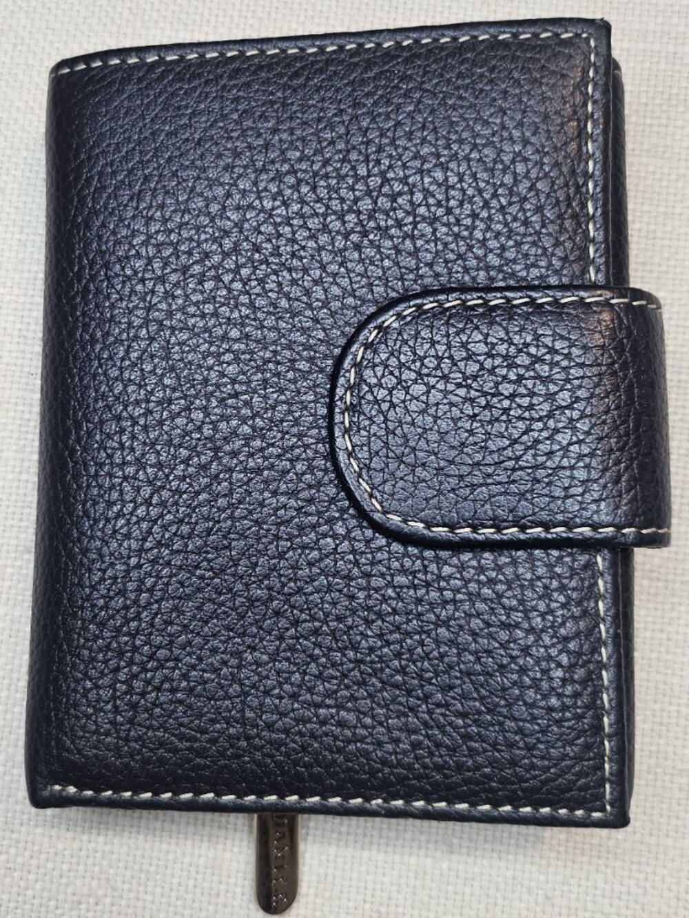 Danier Men's Black Leather Trifold Wallet